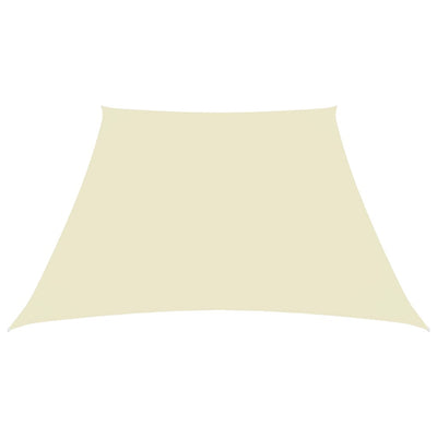 Vidaxl zonnezeil trapezium 2 4x3 m oxford stof crèmekleurig