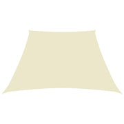 Vidaxl zonnezeil trapezium 3 5x4 m oxford stof crèmekleurig - afbeelding 2