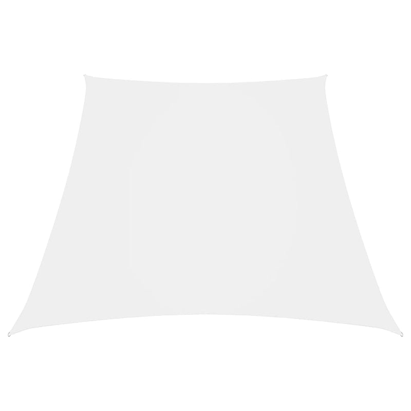 Vidaxl zonnezeil trapezium 3 5x4 m oxford stof wit