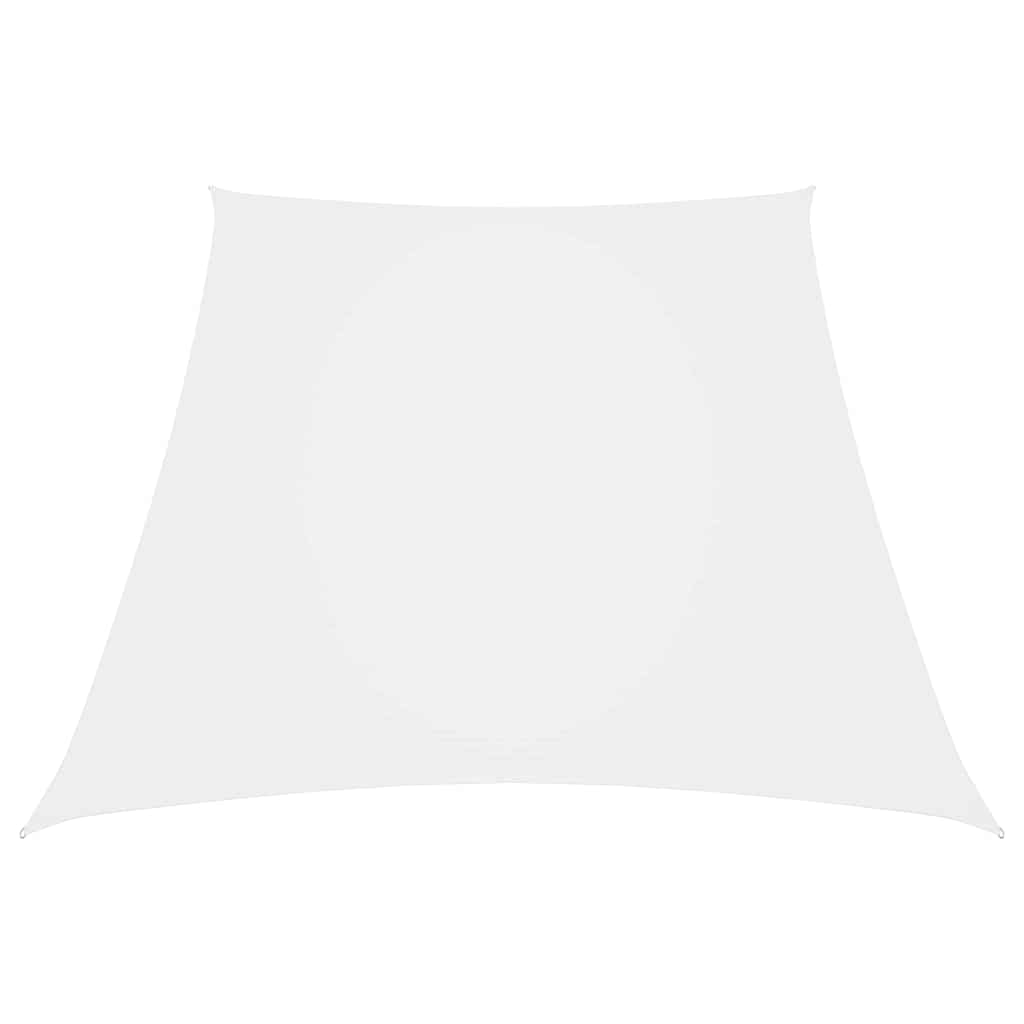 Vidaxl zonnezeil trapezium 3 5x4 m oxford stof wit