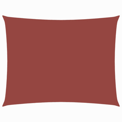 Vidaxl zonnescherm rechthoekig 6x7 m oxford stof terracottakleurig