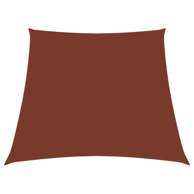 Vidaxl zonnezeil trapezium 3 5x4 m oxford stof terracottakleurig