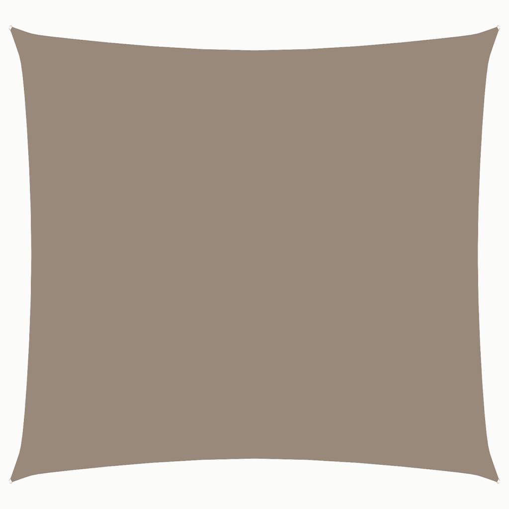 Vidaxl zonnescherm vierkant 4x4 m oxford stof taupe