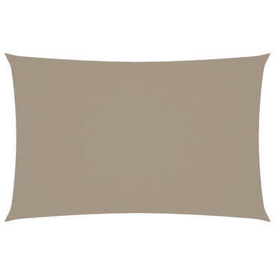 Vidaxl zonnescherm rechthoekig 2x5 m oxford stof taupe