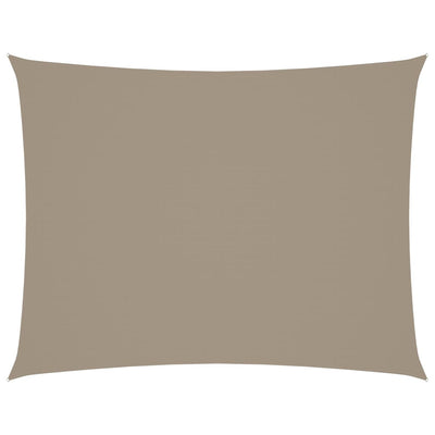 Vidaxl zonnescherm rechthoekig 4x5 m oxford stof taupe