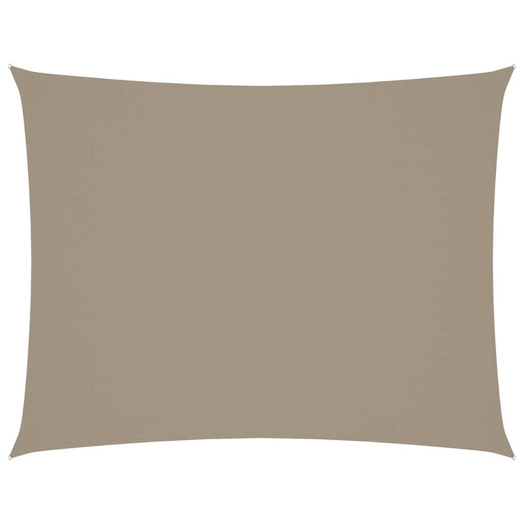 Vidaxl zonnescherm rechthoekig 4x5 m oxford stof taupe