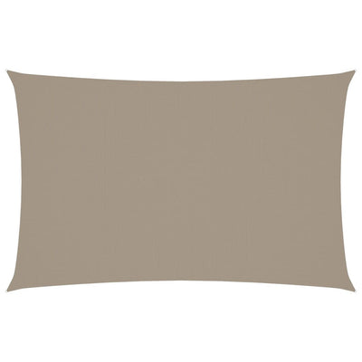 Vidaxl zonnescherm rechthoekig 4x7 m oxford stof taupe