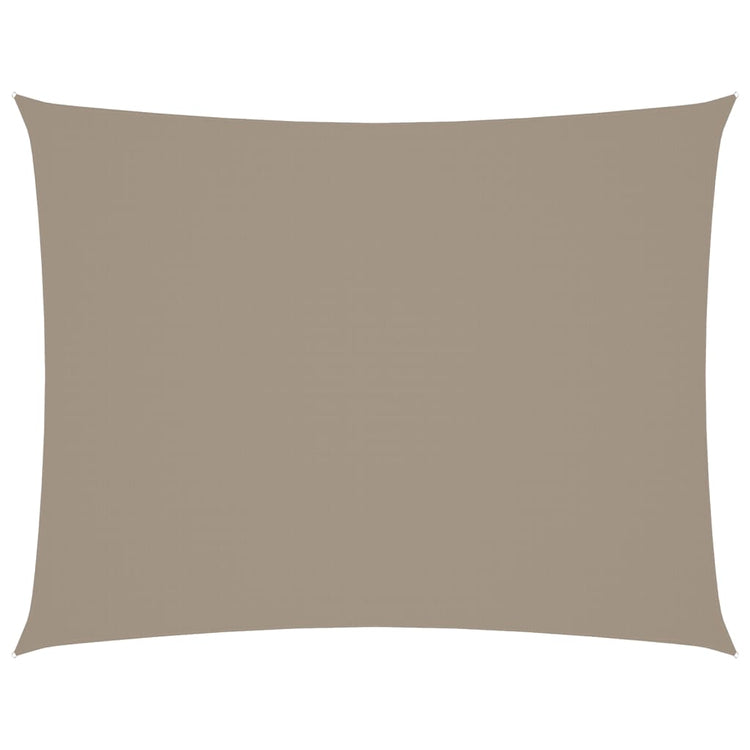 Vidaxl zonnescherm rechthoekig 5x6 m oxford stof taupe