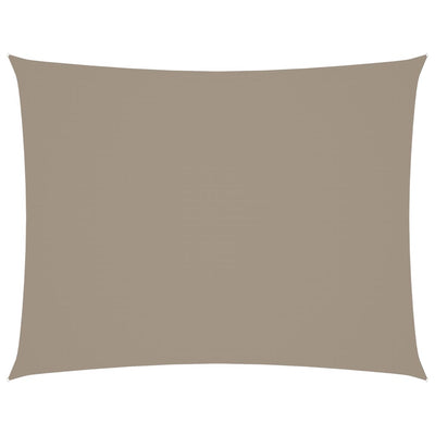 Vidaxl zonnescherm rechthoekig 5x6 m oxford stof taupe