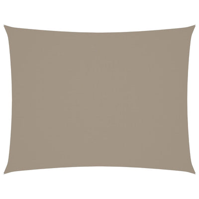 Vidaxl zonnescherm rechthoekig 5x7 m oxford stof taupe