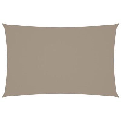 Vidaxl zonnescherm rechthoekig 5x8 m oxford stof taupe