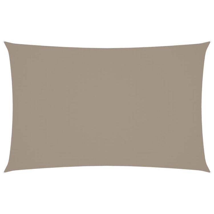 Vidaxl zonnescherm rechthoekig 5x8 m oxford stof taupe