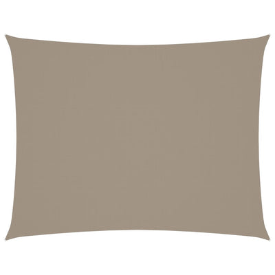 Vidaxl zonnescherm rechthoekig 6x7 m oxford stof taupe
