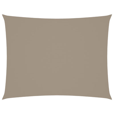 Vidaxl zonnescherm rechthoekig 6x8 m oxford stof taupe