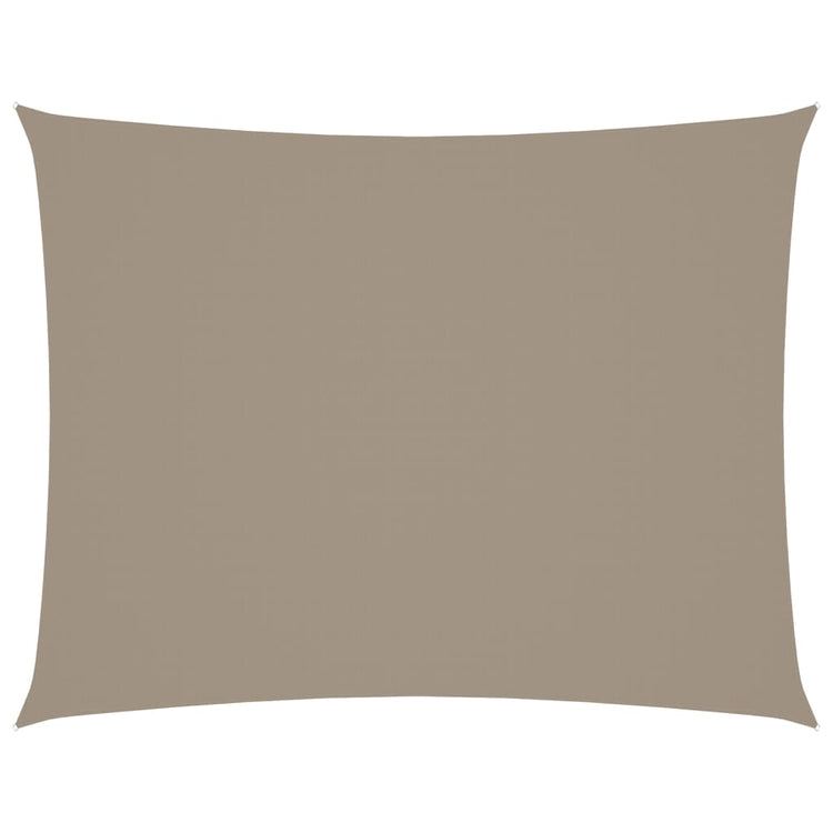 Vidaxl zonnescherm rechthoekig 6x8 m oxford stof taupe