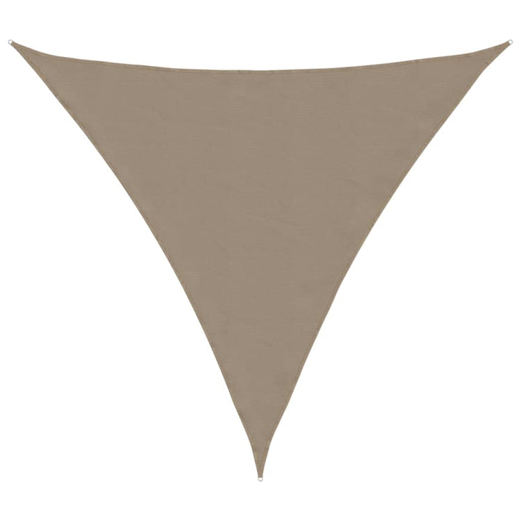Vidaxl zonnescherm driehoekig 3x3x3 m oxford stof taupe