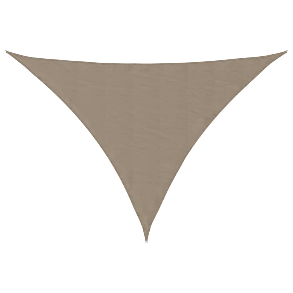 Vidaxl zonnescherm driehoekig 4x4x5,8 m oxford stof taupe