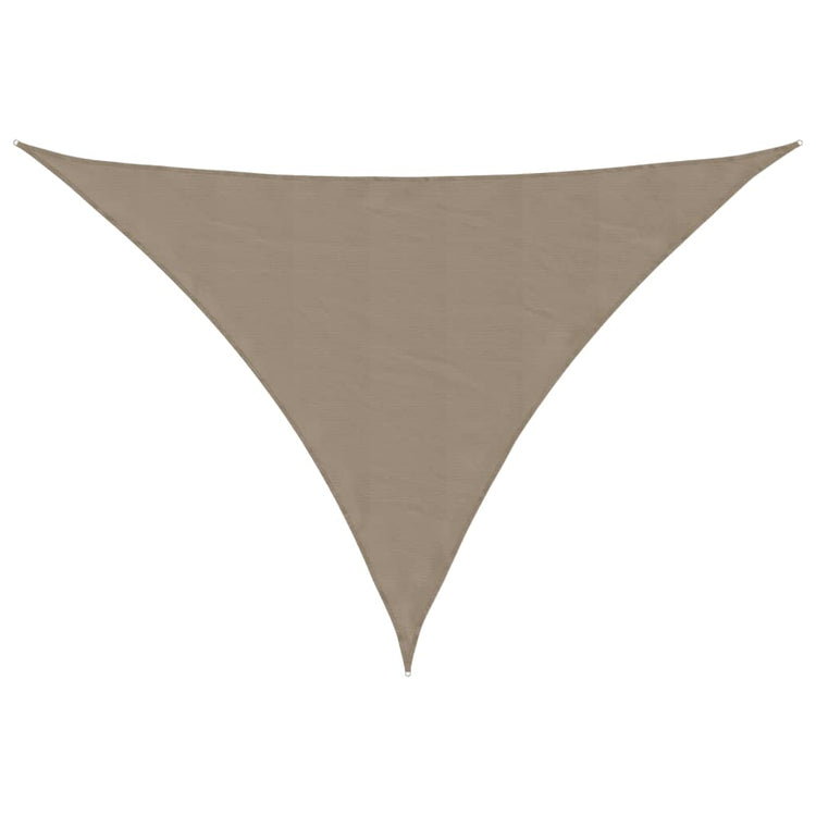 Vidaxl zonnescherm driehoekig 5x7x7 m oxford stof taupe