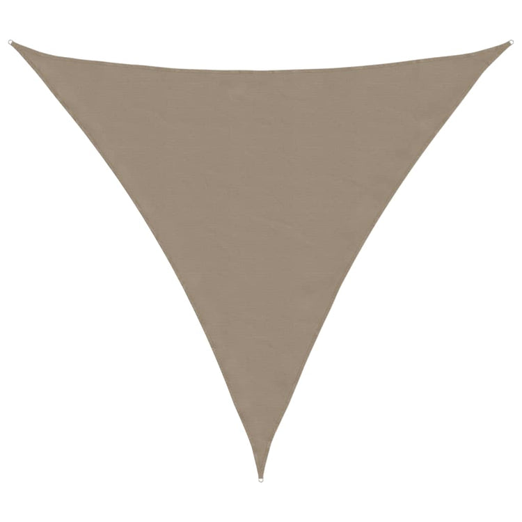 Vidaxl zonnescherm driehoekig 6x6x6 m oxford stof taupe