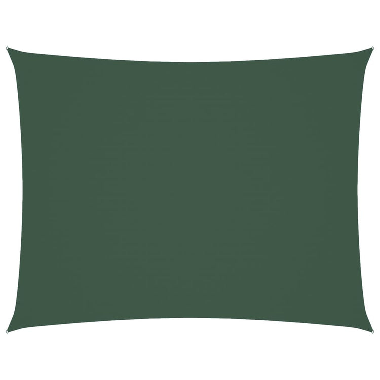 Vidaxl schaduwdoek rechthoekig 6x8 m oxford stof donkergroen