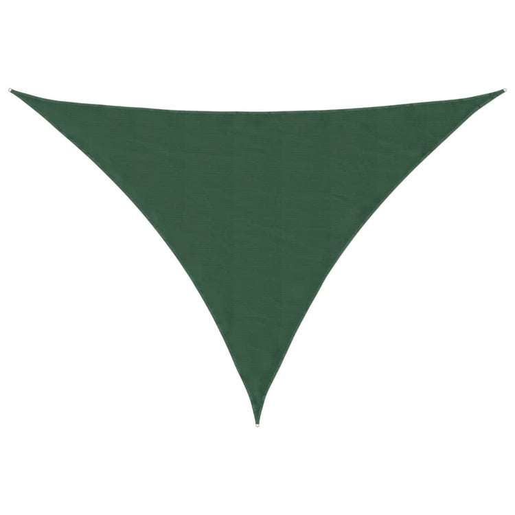 Vidaxl zonnescherm driehoekig 2,5x2,5x3,5 m oxford stof donkergroen