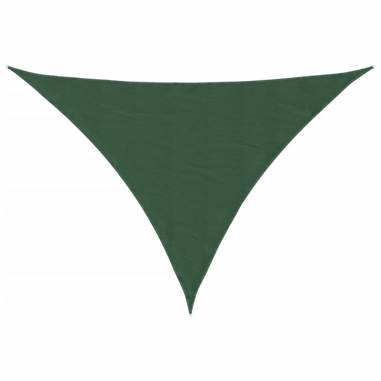 Vidaxl zonnescherm driehoekig 3x4x4 m oxford stof donkergroen
