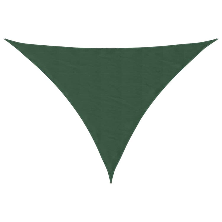 Vidaxl zonnescherm driehoekig 4x5x6,4 m oxford stof donkergroen