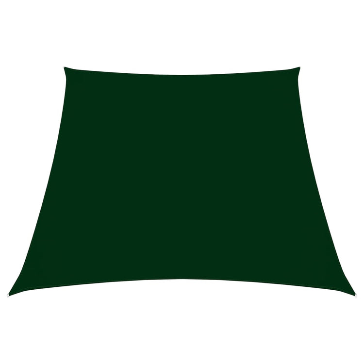 Vidaxl zonnezeil trapezium 3 5x4 m oxford stof donkergroen