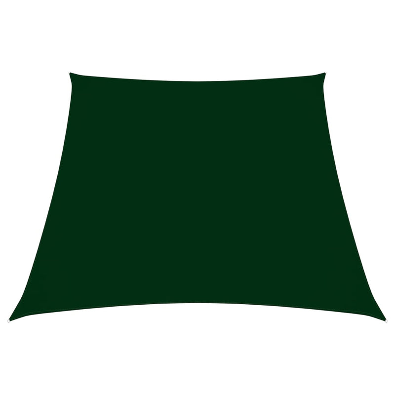 Vidaxl zonnezeil trapezium 3 5x4 m oxford stof donkergroen