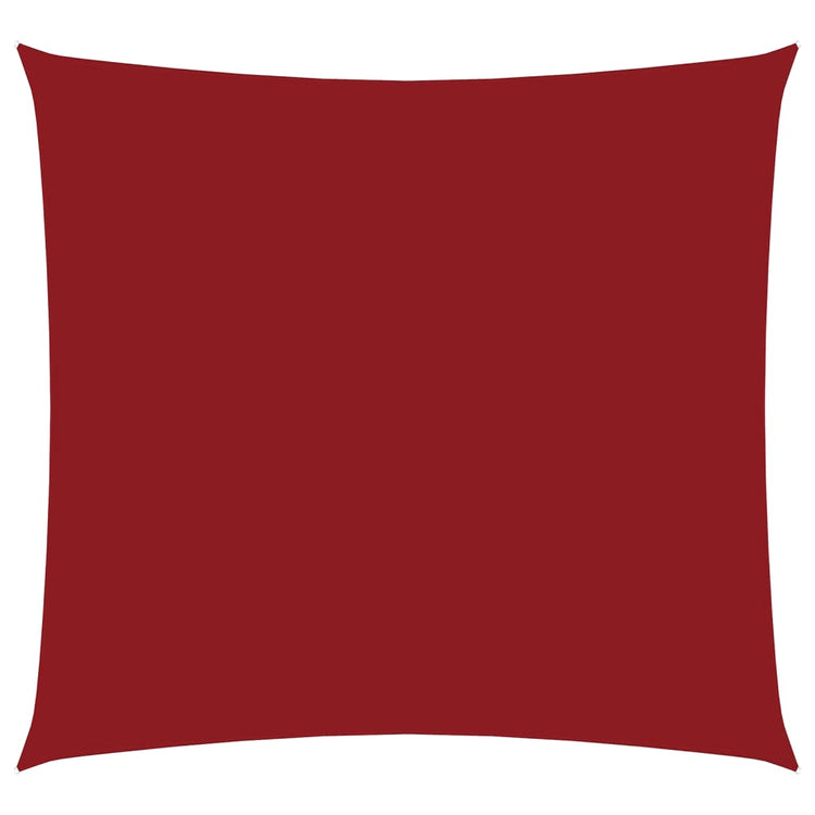 Vidaxl zonnescherm vierkant 2,5x2,5 m oxford stof rood