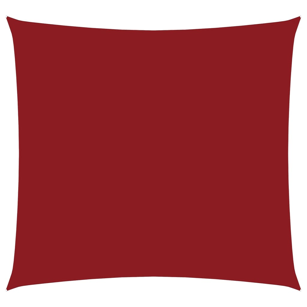 Vidaxl zonnescherm vierkant 3x3 m oxford stof rood