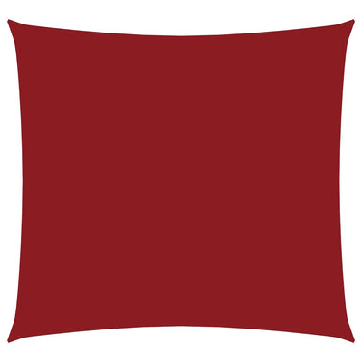Vidaxl zonnescherm vierkant 3,6x3,6 m oxford stof rood
