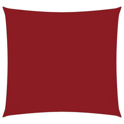 Vidaxl zonnescherm vierkant 6x6 m oxford stof rood