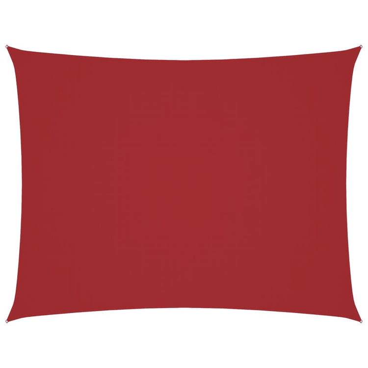 Vidaxl zonnescherm rechthoekig 2,5x3,5 m oxford stof rood