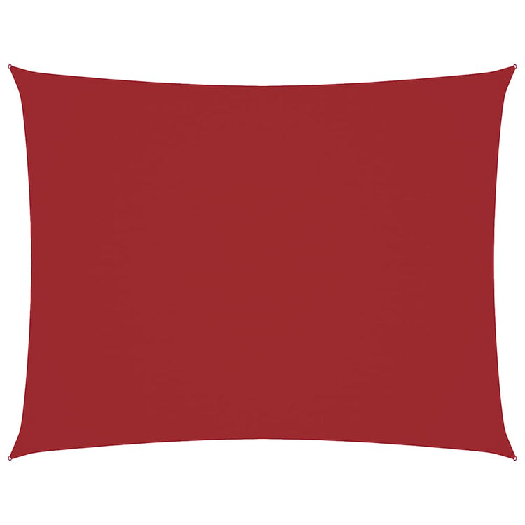 Vidaxl zonnescherm rechthoekig 3,5x4,5 m oxford stof rood