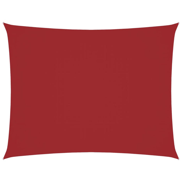 Vidaxl zonnescherm rechthoekig 4x5 m oxford stof rood