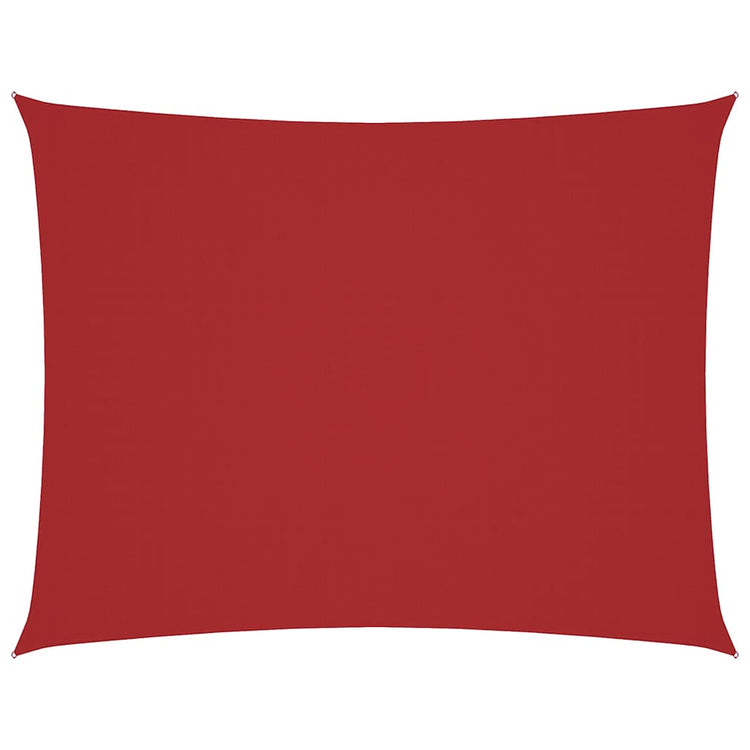 Vidaxl zonnescherm rechthoekig 4x6 m oxford stof rood