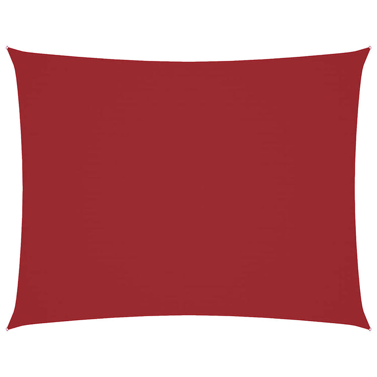 Vidaxl zonnescherm rechthoekig 5x6 m oxford stof rood