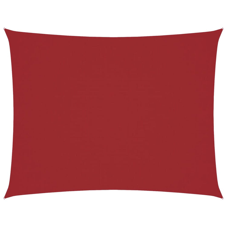 Vidaxl zonnescherm rechthoekig 6x7 m oxford stof rood