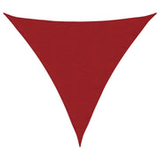 Vidaxl zonnescherm driehoekig 3,6x3,6x3,6 m oxford stof rood - afbeelding 2