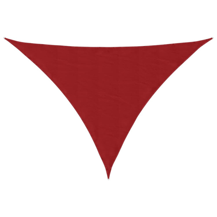 Vidaxl zonnescherm driehoekig 5x5x6 m oxford stof rood
