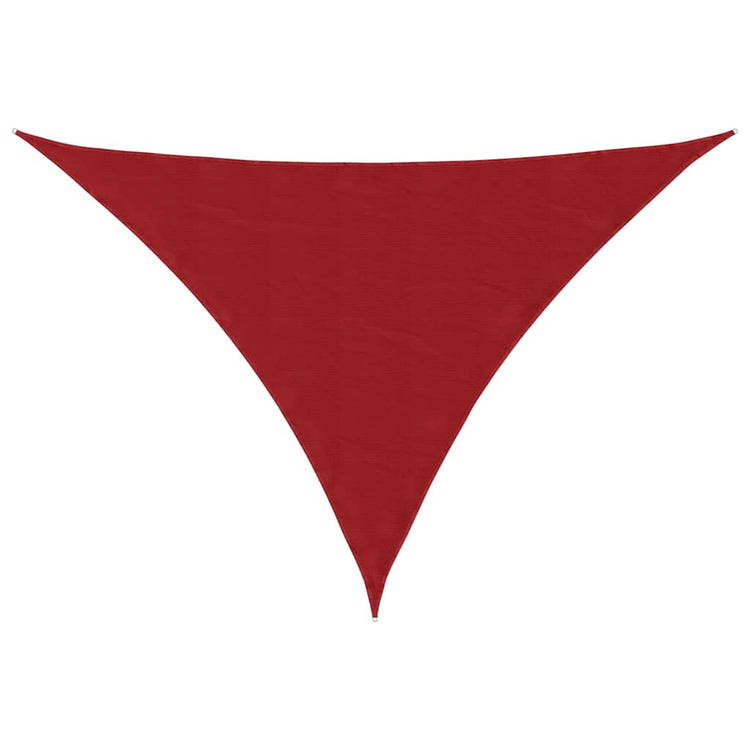 Vidaxl zonnescherm driehoekig 4x5x6,4 m oxford stof rood