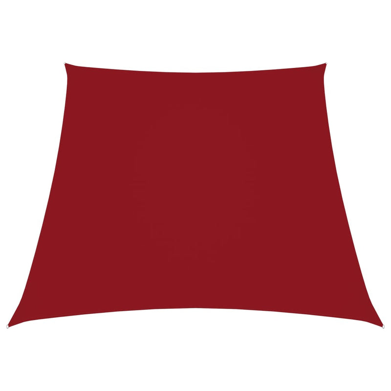 Vidaxl zonnezeil trapezium 2 4x3 m oxford stof rood