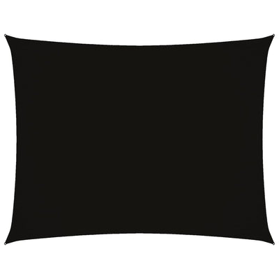 Vidaxl zonnescherm rechthoekig 2,5x3,5 m oxford stof zwart