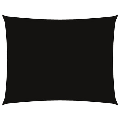 Vidaxl zonnescherm rechthoekig 5x6 m oxford stof zwart