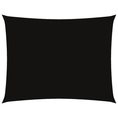 Vidaxl zonnescherm rechthoekig 6x7 m oxford stof zwart