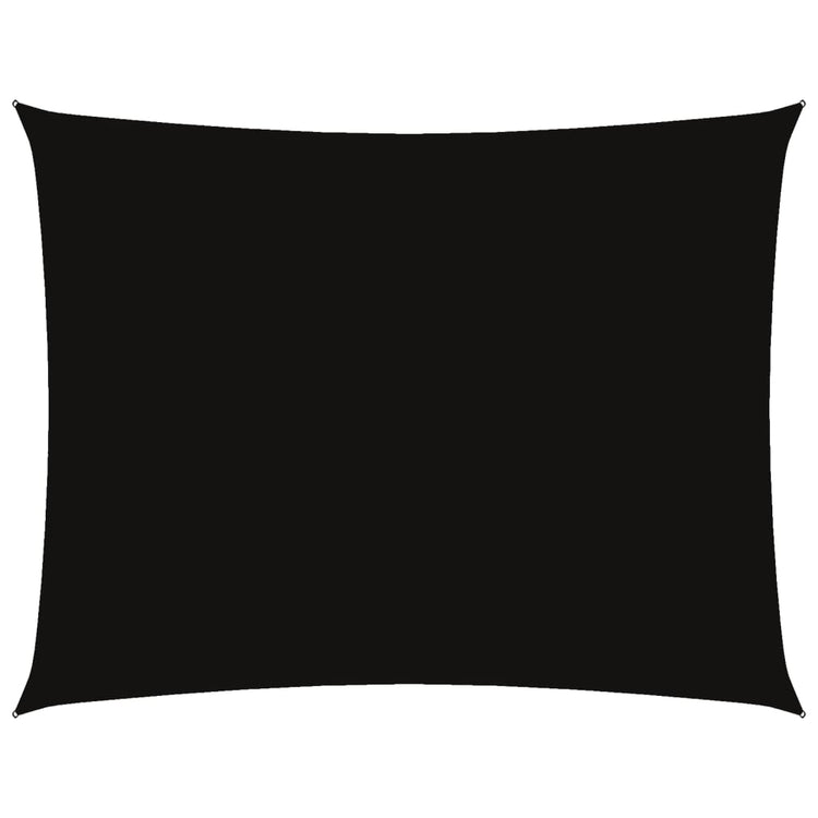 Vidaxl zonnescherm rechthoekig 6x7 m oxford stof zwart