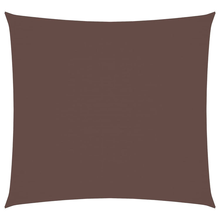 Vidaxl zonnescherm vierkant 5x5 m oxford stof bruin