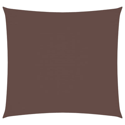 Vidaxl zonnescherm vierkant 5x5 m oxford stof bruin
