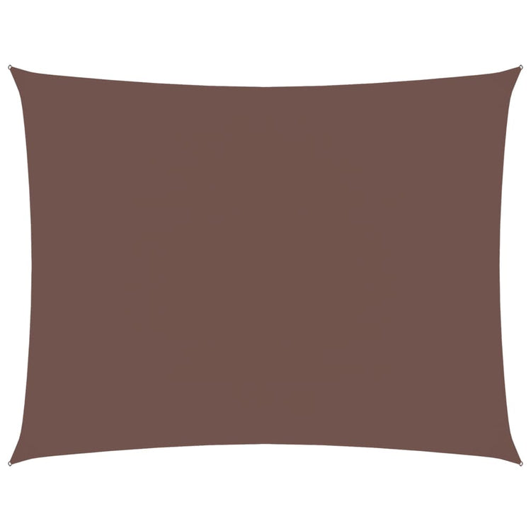 Vidaxl zonnescherm rechthoekig 3,5x4,5 m oxford stof bruin